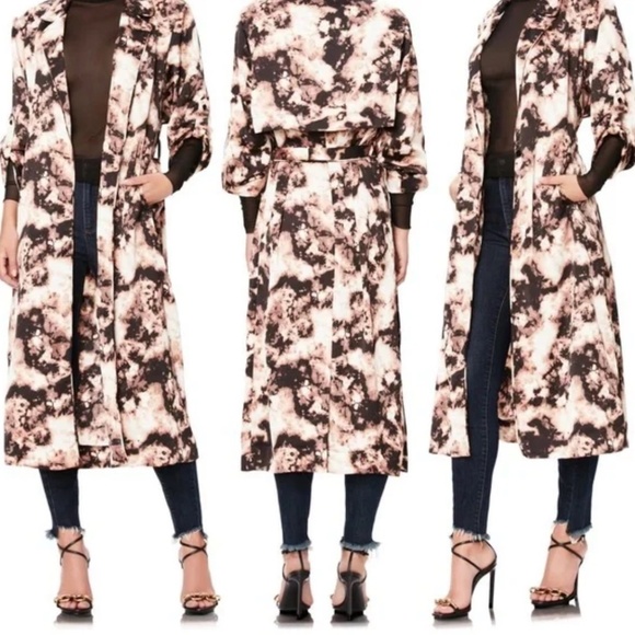 AFRM Hendrix Snakeskin Tie-Dye Print Duster Medium - Picture 2 of 7